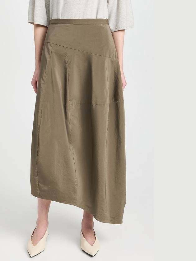 나일론 비대칭 벌룬 스커트 Nylon Asymmetrical Balloon Skirt