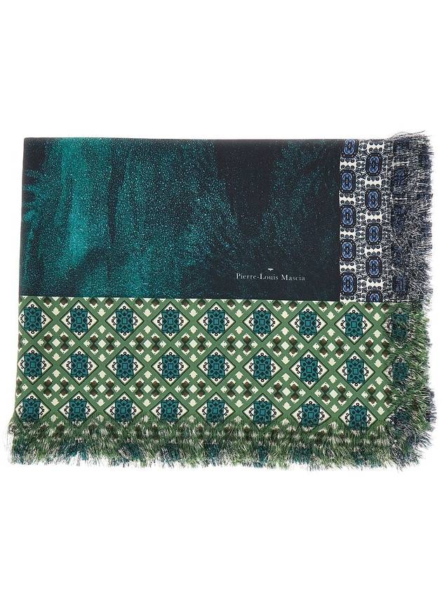 PIERRE LOUIS MASCIA Printed silk twill scarf