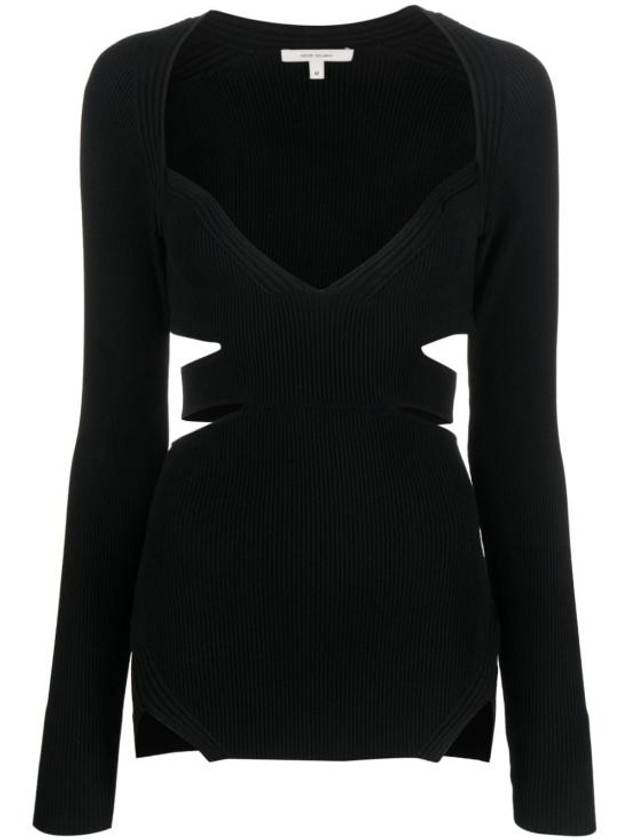 23FW 넨시 도자카 긴팔 티셔츠 NDAW23KT029 BLACK