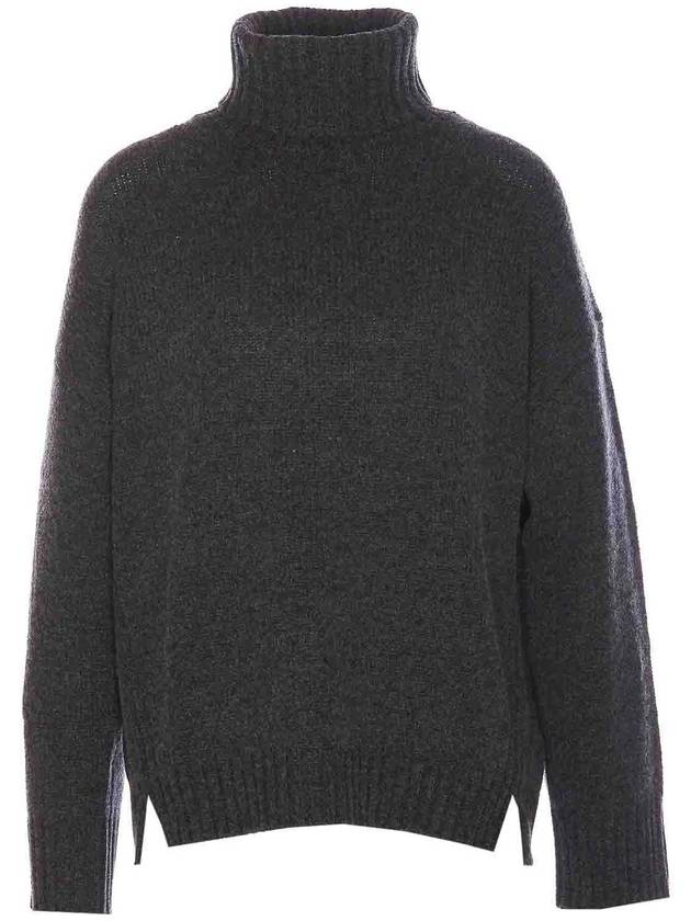 Allude Grey Turtleneck Sweater