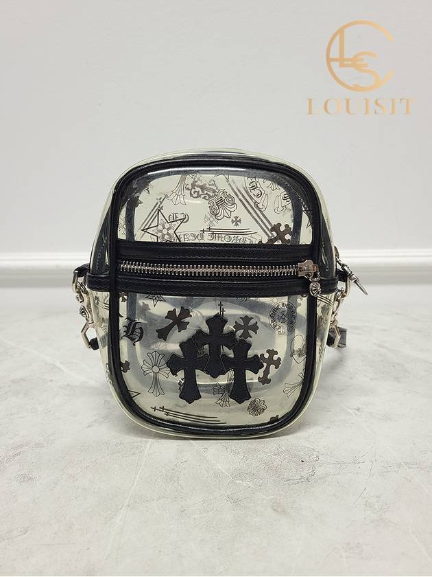 크롬하츠 블랙 PVC 트리플 세메터리 미니 타카백