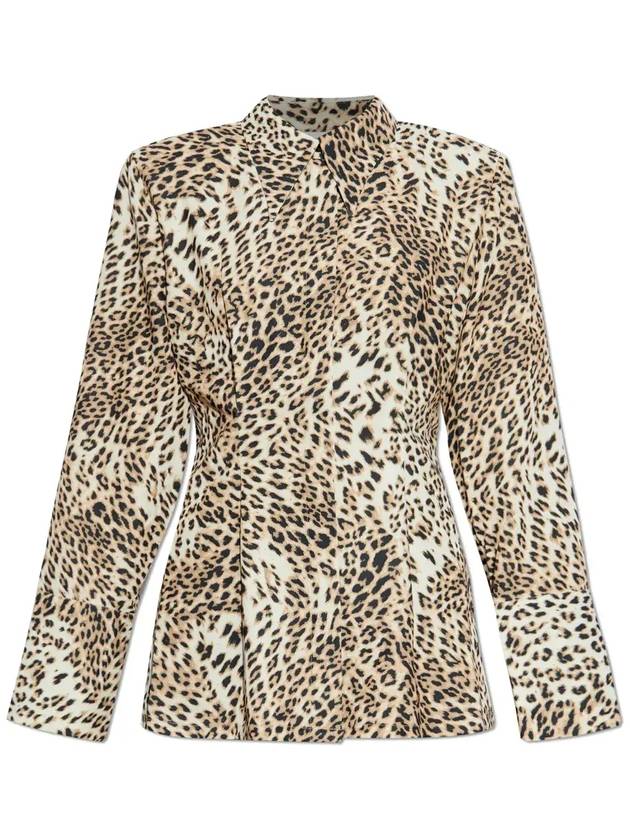 제스투즈 테일러드 패턴 블라우스 109100370_LIGHTLEOPARD