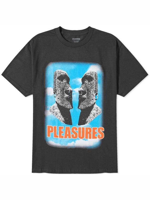 NB15 플레져스 남성 티셔츠 Pleasures Out Of My Head T Shirt P23SU043 BLK