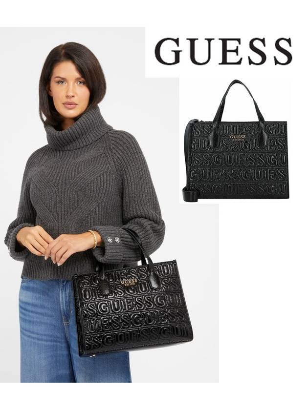 Guess 게스 가방 로고 레터링 디테일 실바나 핸들백 HWEG8665220