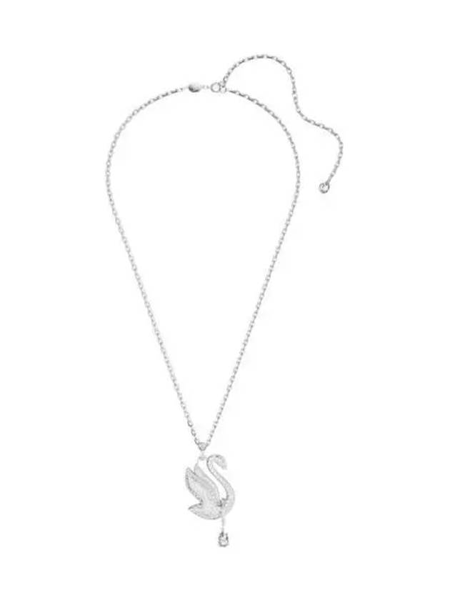 W 스와로브스키 아이코닉 스완 네클리스 화이트 로듐 플래팅 W Swarovski Iconic Swan Necklace White Rhodium Plated