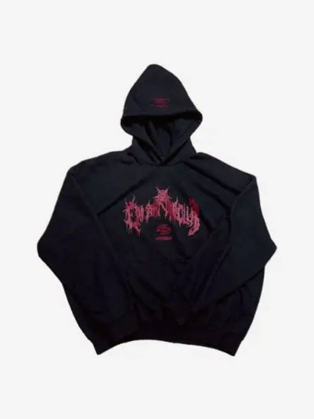 언더마이카 x 에모스탠스클럽 데레모 더블 로고 오버사이즈 후드 토레아도르 23FW Undermycar x Emostanceclub Deremo Double Logo Oversized Hoodie Toreador 23FW