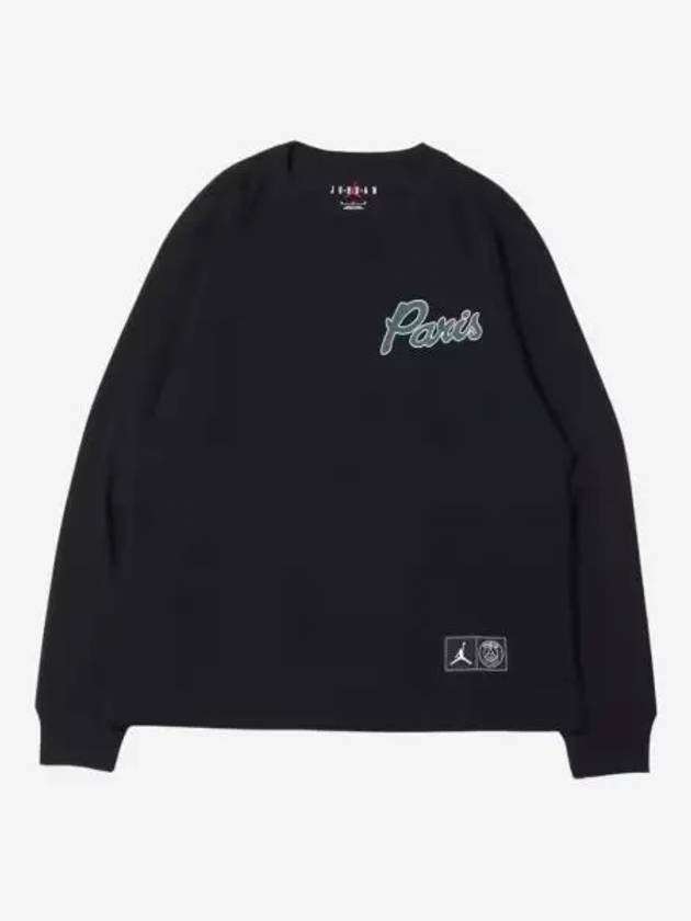 조던 x 파리 생제르맹 로고 티셔츠 블랙 아시아 Jordan x Paris Saint Germain Logo T Shirt Black Asia