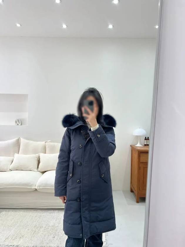 24FW 페트레이 여성 CASSAT  카셋 스무스 파카 퍼트리밍 후드 그라파이트블루 블랙 PED513801181941