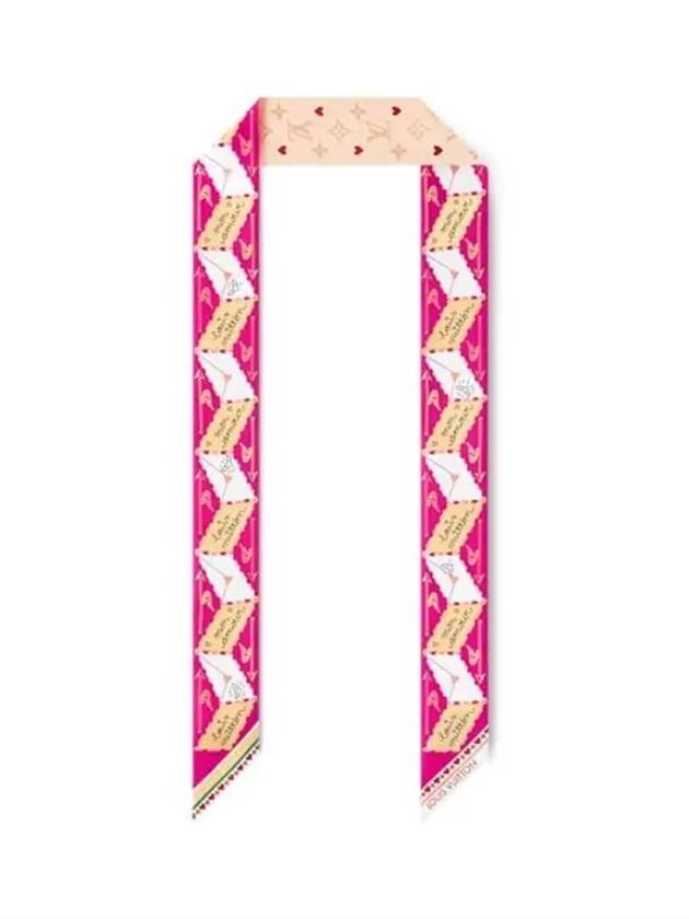 루이비통 LV 러브 레터 BB 방도 스카프 핑크