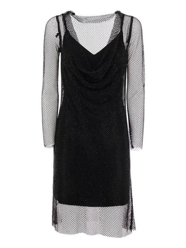 23FW 막스마라 미디 원피스 2382360332600 002 BLACK