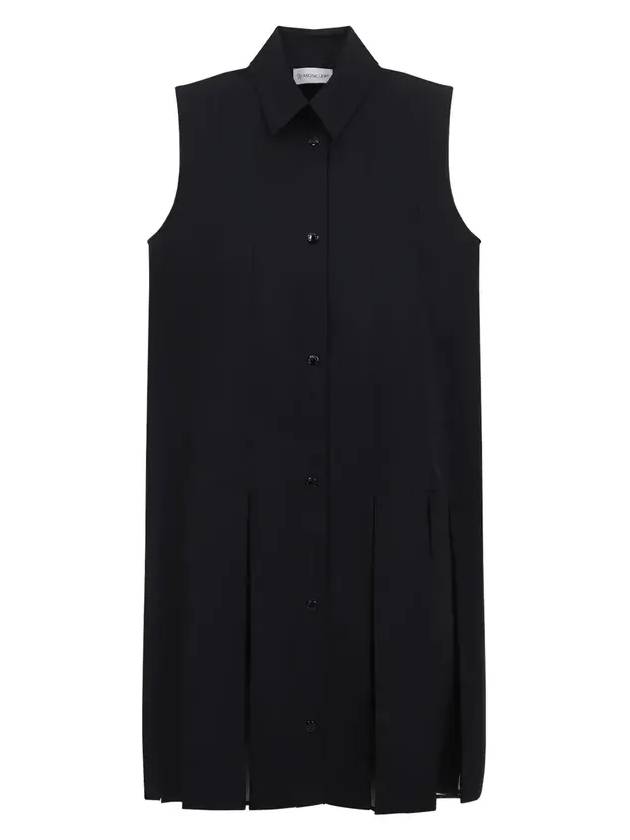 몽클레르 슬리브리스 미니 셔츠 드레스 K10932G00011597LQ_999BLACK