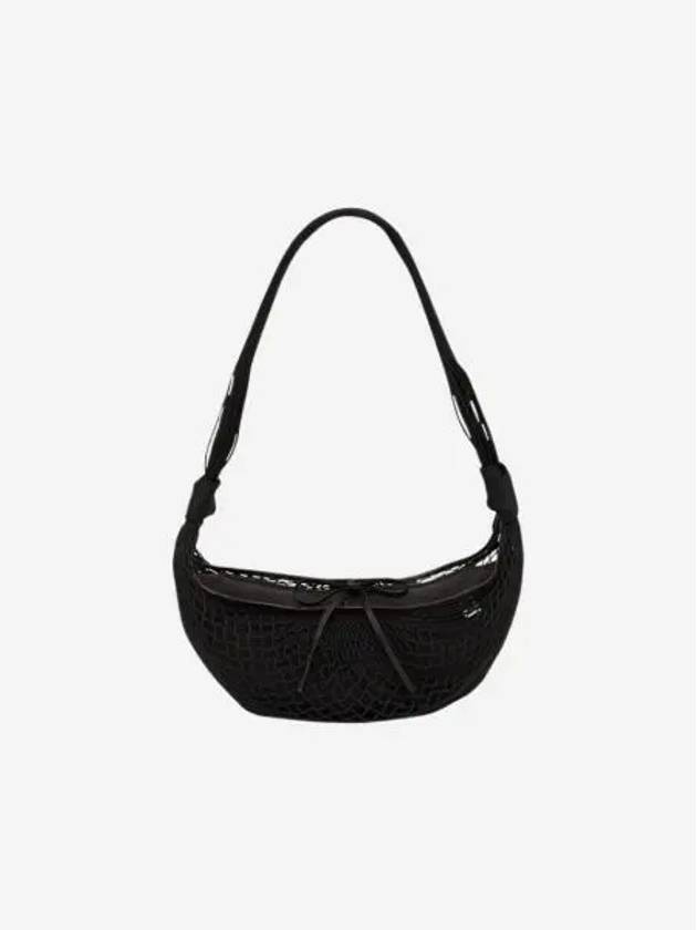 르메르 크루아상 필트 백 폴리에스터 네트 블랙 Lemaire Croissant Filt Bag Polyester Net Black
