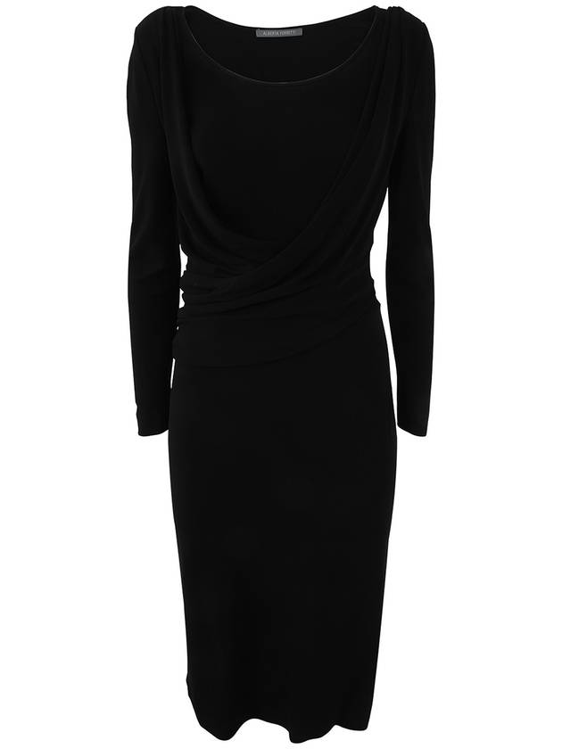 Alberta Ferretti Long sleeves midi dress