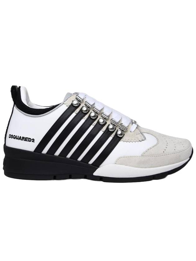 디스퀘어드2 남성 레전더리 로우탑 스니커즈 화이트 블랙