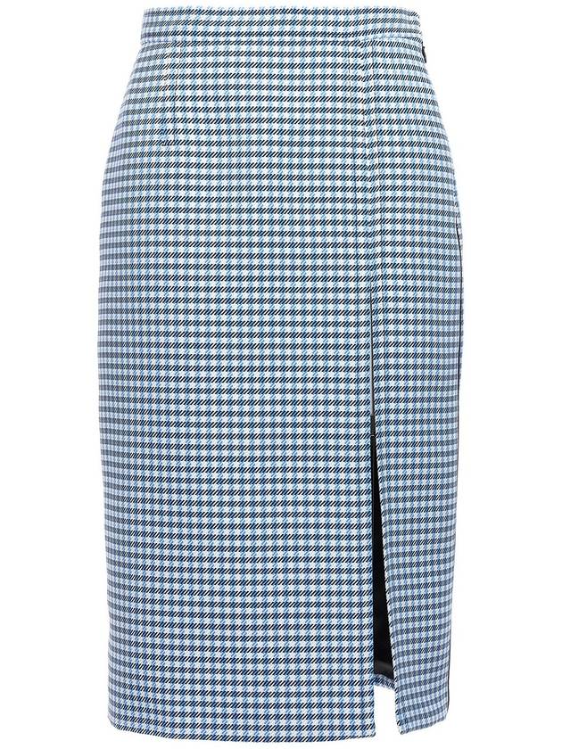 Marni Check longuette skirt