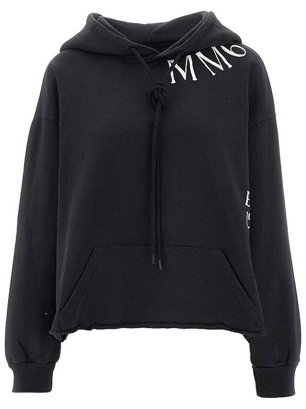 MM6 Raw-cut hoodie with logo print