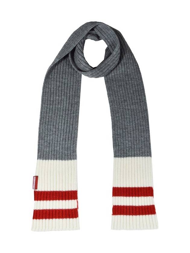 Dsquared2 로고 태그 스트라이프 랩어라운드 스카프