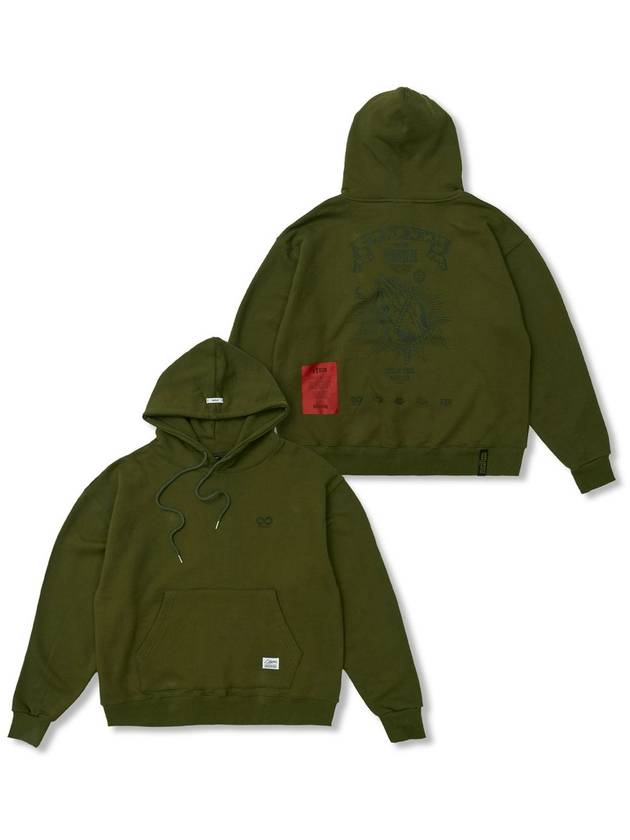 스티그마 Praying Oversized Hoodie Khaki