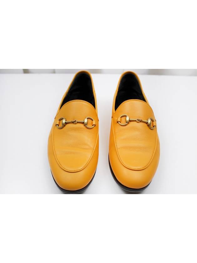 구찌 옐로우 레더 홀스빗 로퍼 36사이즈 414998