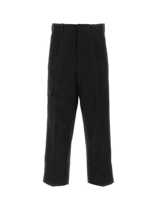 OAMC 블랙 코튼 팬츠 23E28OAU47COT00793 001