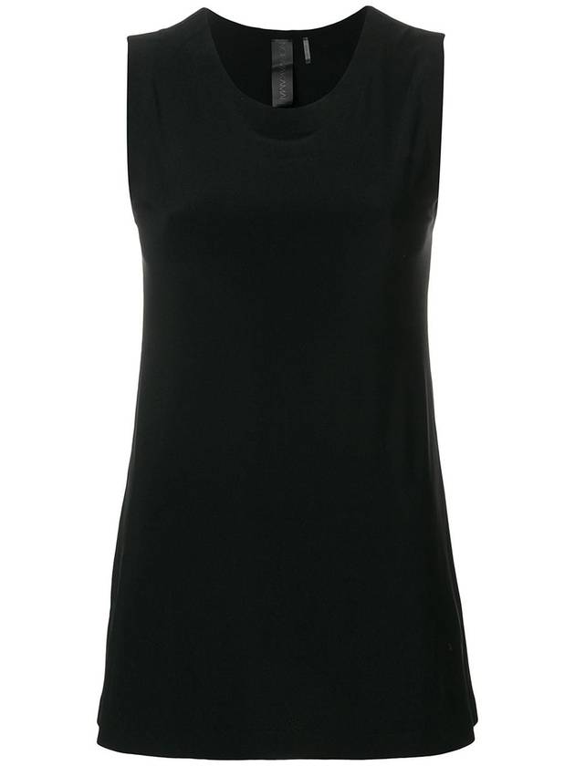 Norma Kamali Black cotton tank top