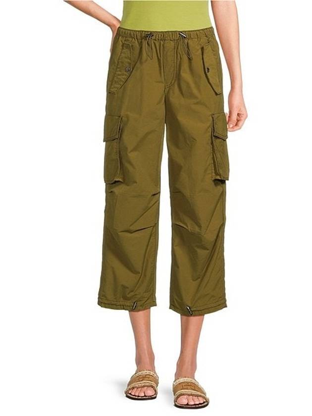 circus ny by sam edelman 미드 라이즈 드로스트링 크롭 낙하산 카고 팬츠 뉴트리아 circus ny by sam edelman mid rise drawstring crop parachute cargo pants Nutria