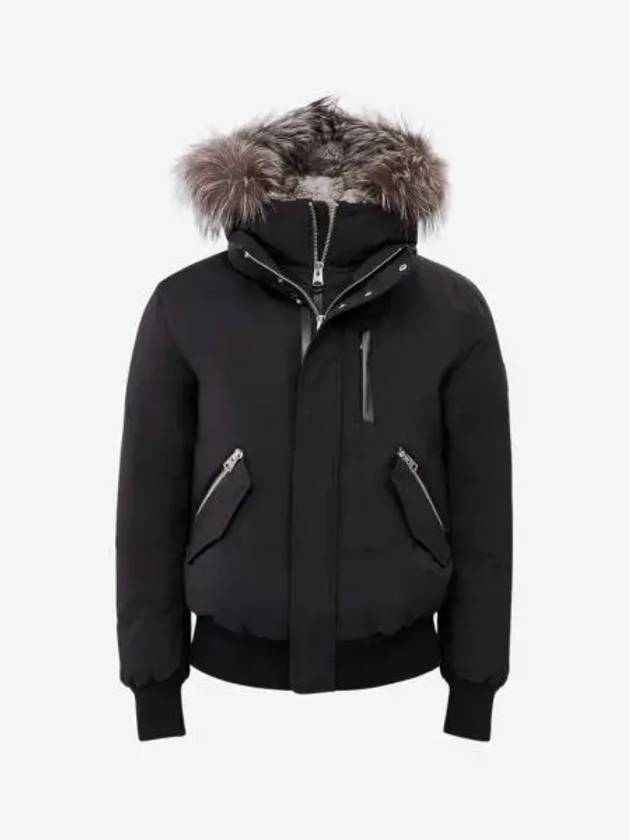 맥카지 딕슨 투인원 노르딕 테크 다운 봄버 실버 폭스 퍼 블랙 실버 Mackage Dixon 2 In 1 Nordic Tech Down Bomber with Silver Fox Fur Black Silver