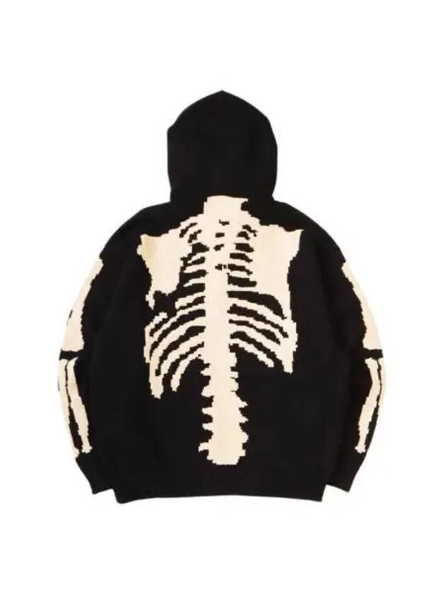 캐피탈 5G 울 본 후드 스웨터 블랙 Kapital 5G Wool Bone Hooded Sweater Black