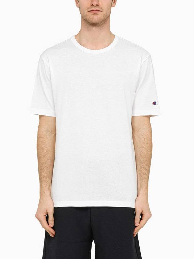 Black Cotton Crew-neck T-shirt