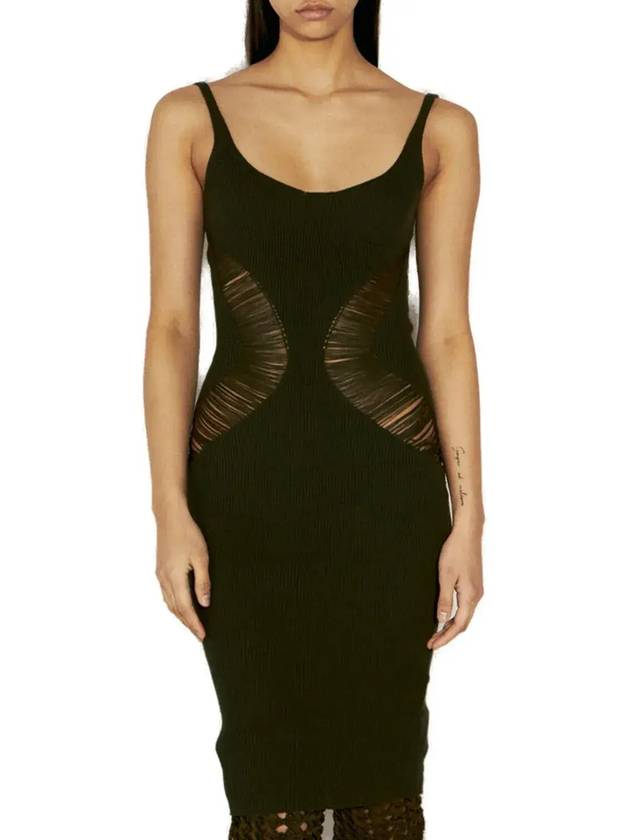 이사 볼더 지그소 스쿠프넥 미니 드레스 RS24WDR13_SLATESILVER