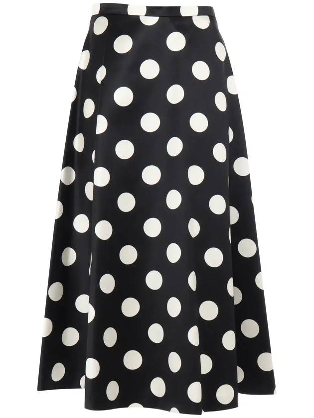 Max Mara Studio 올오버 도트 플리츠 스커트 2426106033600_1BLACKWHITE