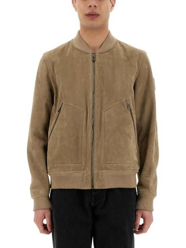 25SS 벨스타프 가죽 자켓 104763 WHSND BEIGE