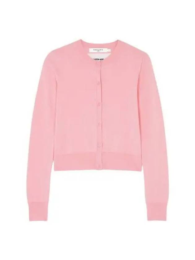 W 메종 키츠네 박시 가디건 스트로베리 W Maison Kitsune Boxy Cardigan Strawberry