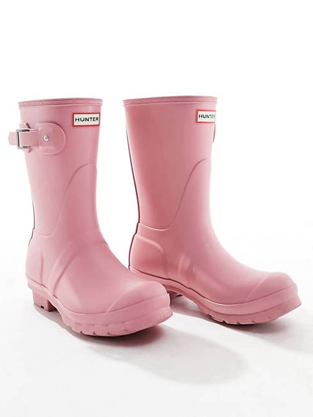 헌터 오리지널 숏 웰링턴 부츠 핑크 색상 Hunter Original short wellington boots in pink