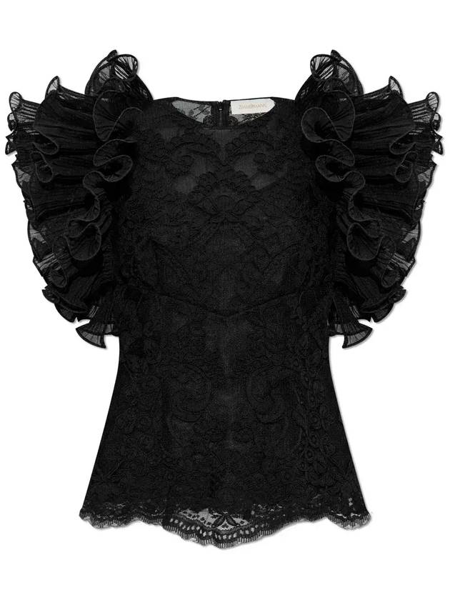 짐머만 러플 레이스 탑 2158TR2510_BLK