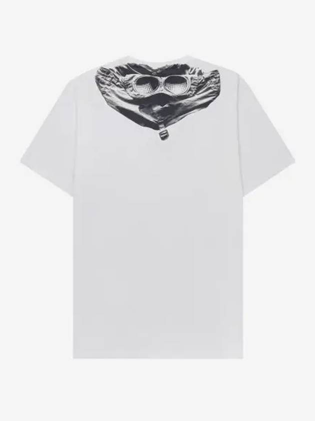 C.P. 컴퍼니 30 1 저지 고글 그래픽 티셔츠 거즈 화이트 22SS C.P. Company 30 1 Jersey Goggle Graphic T Shirt Gauze White 22SS