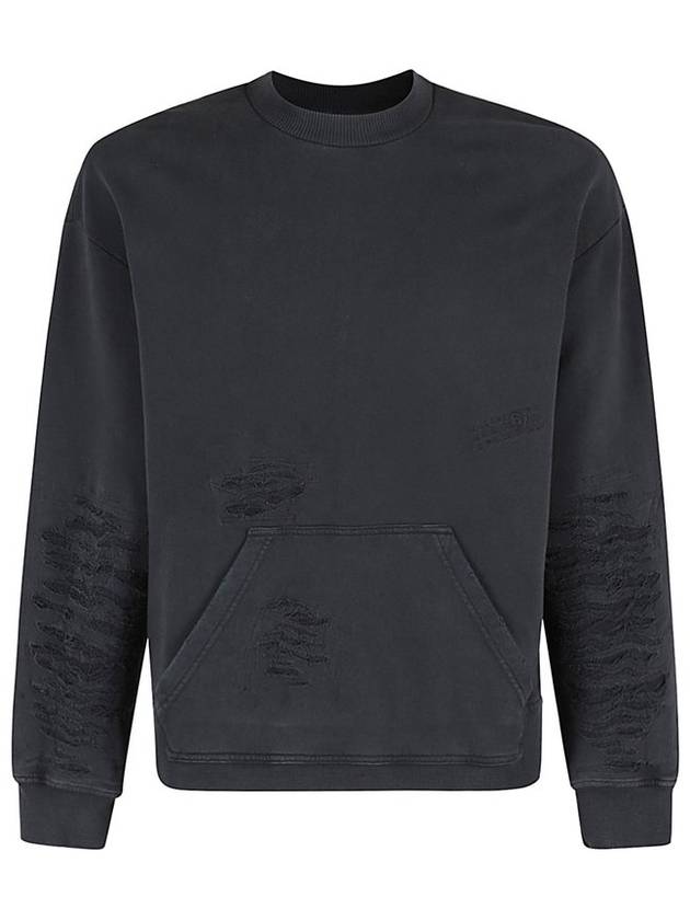 MM6 Maison Margiela 디스트레스드 저지 스웨트셔츠