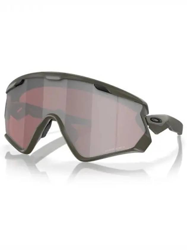 오클리 윈드 자켓 2.0 프리즘 스노우 블랙 이리듐 렌즈 매트 올리브 프레임 OO9418 26 45