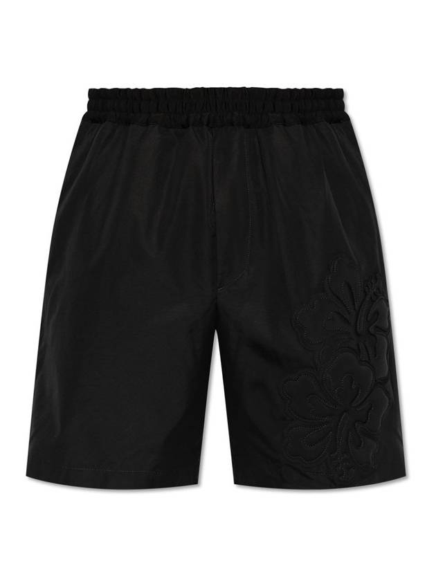 Dsquared2 플로럴 패치 탄성 허리 반바지