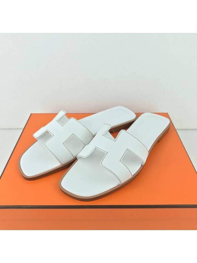 에르메스 오란 여성 샌들 블랑 화이트 H021056Z02