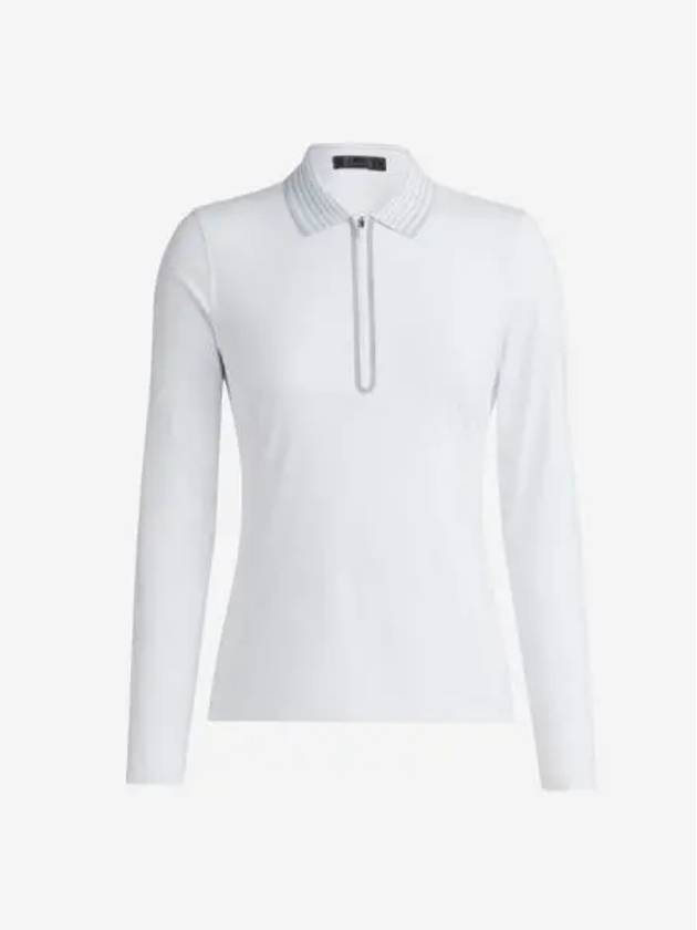 W 지포어 페더웨이트 실키 테크 나일론 쿼터 집 폴로 스노우 W G Fore Featherweight Silky Tech Nylon Quarter Zip Polo Snow