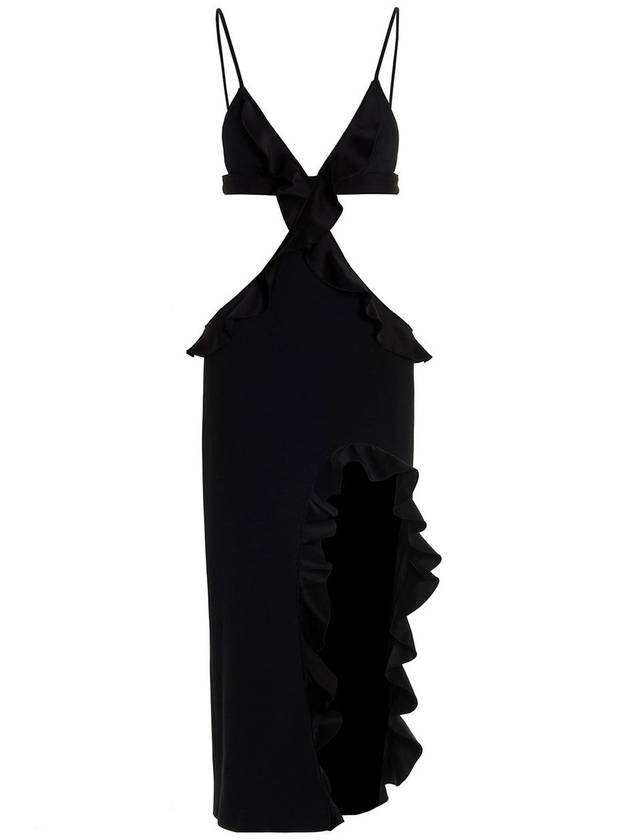 David Koma - 'Crossbody & Open Leg Ruffle' dress