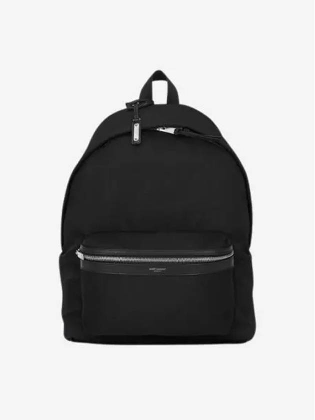 생로랑 시티 백팩 캔버스 나일론 앤 레더 블랙 Saint Laurent City Backpack In Canvas Nylon And Leather Black