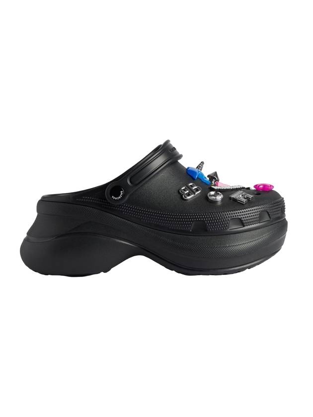 발렌시아가 러버 샌들 블랙