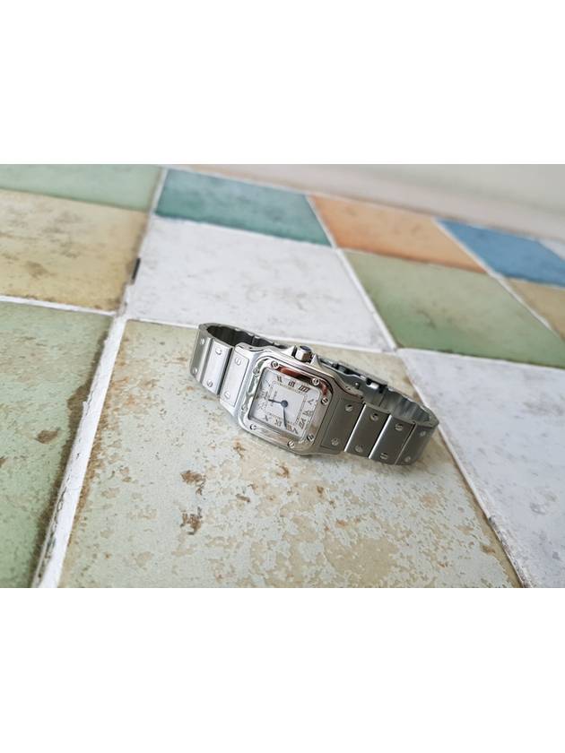 까르띠에 산토스 23mm 스몰 올은장 여성 쿼츠시계