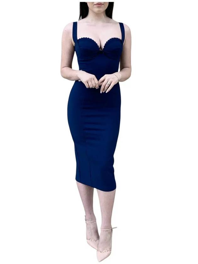 엘리자베타 프란키 더블 스트레치 크레이프 드레스 AB85052E2_DC8