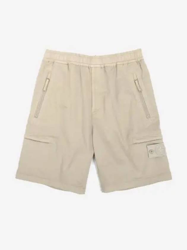 스톤 아일랜드 고스트 피스 버뮤다 쇼츠 베이지 21SS Stone Island L06F2 Ghost Piece Bermuda Shorts Beige 21SS