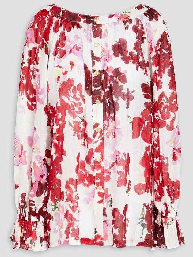 NB07 알렉스페리 여성 셔츠 Le Corsaire floral print linen and silk blend shirt 1647597335884210