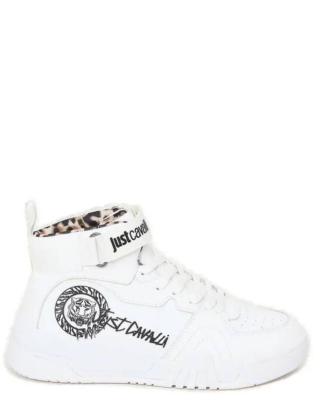 Just Cavalli 로고 프린트 레이스업 스니커즈 75RA3SA3_003