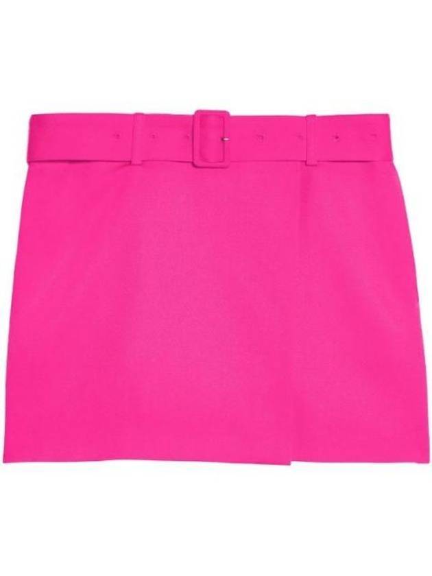 아미 여성 벹트 울 A라인 스커트 퍼플